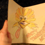 Thanksgiving Turkey Pop Up Card - Make Turkeys Beak Open and Close