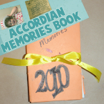 Making a New Years Memory Accordian Pocket Book to Hold Precious Memories