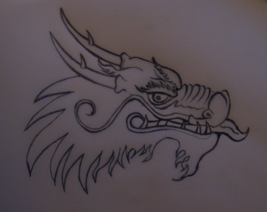 how to draw a dragon head step by step for beginners