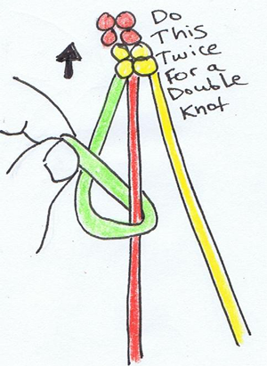 Step 13 : Making Double Knotted Friendship Bracelets Instructions