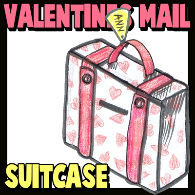 How to Make Valentine's Day Suitcase Mailbox Craft Idea for Kids