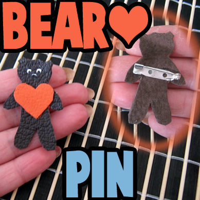 How to make a Valentine Gift Box with a Bear Heart Brooch Pin - Part 1
