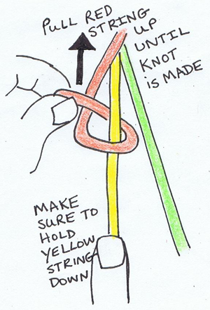 Step 4 : Making Double Knotted Friendship Bracelets Instructions