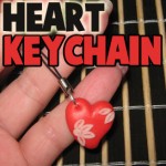 How to Make a Polymer Clay Heart Keychain Crafts Idea for Kids on Valentines Day