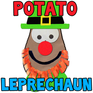 How To Make A Potato Face Leprechaun Preschool Crafts Activity for St. Patricks Day