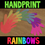 How To Make Hand Print Rainbows for St. Patrick