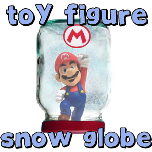 Making Snow Globes with Toy Figures & Glass Jars with Easy Crafts Instructions for Kids