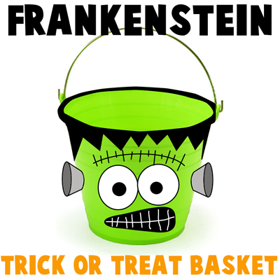 How to make a Frankenstein Trick or Treat Basket