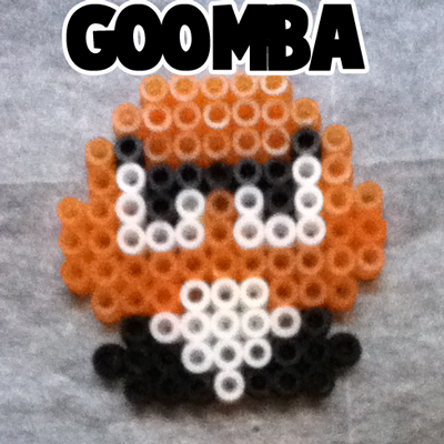 How to Make Goomba from Super Mario Bros. with Perler Beads