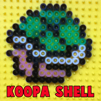 How to Make a Koopa Shell from Super Mario Bros. with Perler Beads