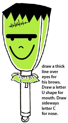 Draw a thick line over his eyes as a brow