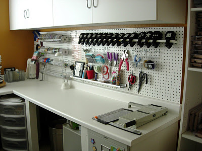 Use a Pegboard to organize your crafts