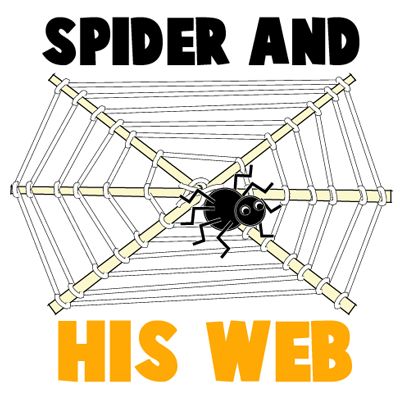 Halloween Spider and his Web Craft.