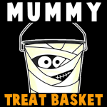 How to make a Mummy Trick or Treat Basket