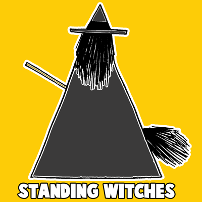 How to Make Standing Witches for Halloween