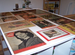Plexiglass Table Cover to Display Artwork