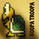 How to Make a Koopa Troopa from Super Mario Bros with Perler Beads