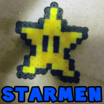 How to Make Starmen from Super Mario Bros with Perler Beads