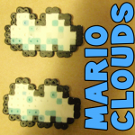 How to Make the Clouds from Super Mario Bros with Perler Beads