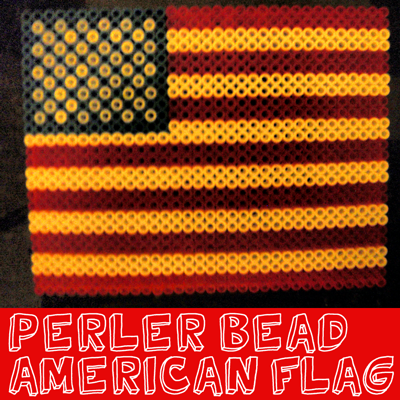 How to Make a Perler Bead American Flag for Veterans Day