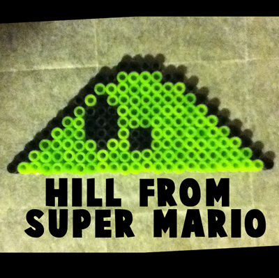 How to Make the Hills from Super Mario Bros. with Perler Beads