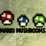 How to Make Mario Mushrooms from Super Mario Bros. with Perler Beads