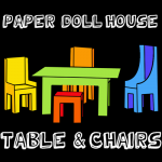 How to Make a Paper Doll House Table & Chairs