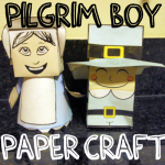 How to Make a Pilgrim Boy out of Paper