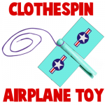 How to Make a Clothespin Airplane Toy