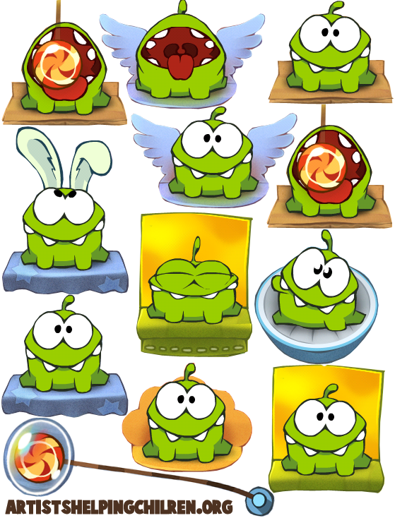 Print and Cut, How to Make a “Cut the Rope” Magnet Set