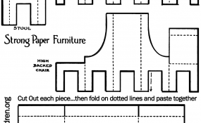 All furniture printable black & white template