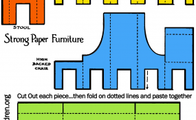 How to Make a Paper Doll House Table &amp; Chairs - Kids 