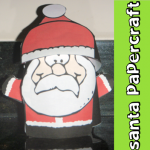 How to Make a Stand-up Santa Claus Paper Craft