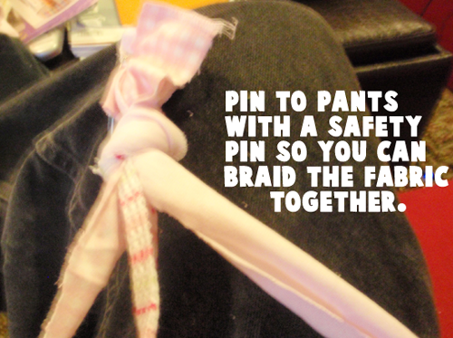 Pin to your pants with a safety pin