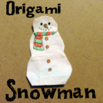 How to Make an Origami Snowman