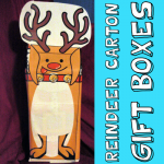 How to Make a Reindeer Milk Carton Gift Box