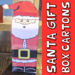 How to Make a Santa Claus Milk Carton Gift Box