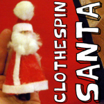 How to Make a Santa Claus Clothespin Ornament