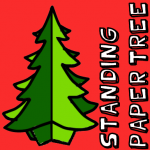 How to Make a Standing Paper Christmas Tree