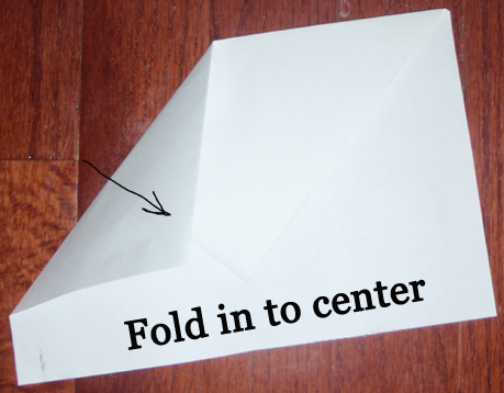 Fold in to center.