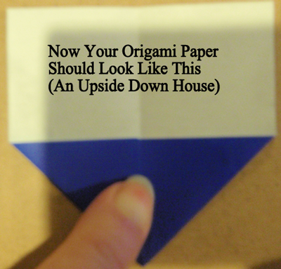 your Origami paper should look like this