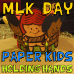 How to Make a Paper Kids Holding Hands for Martin Luther King Day 