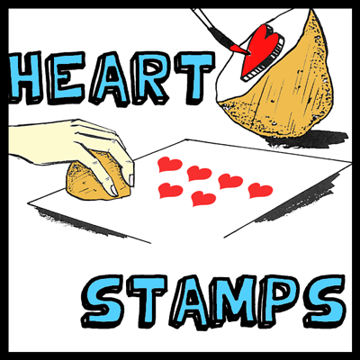 How to Make a Potato Heart Stamp