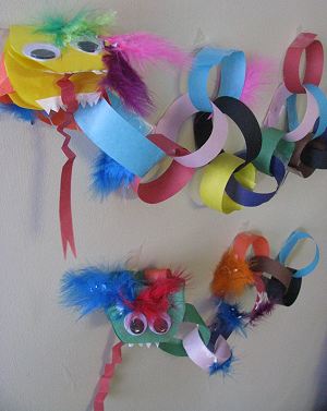 Paper Chain Dragons