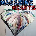 How to Make Magazine Folded Hearts