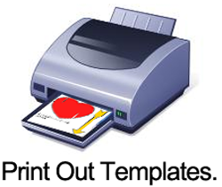Print out templates.