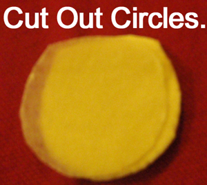 Cut out circles.
