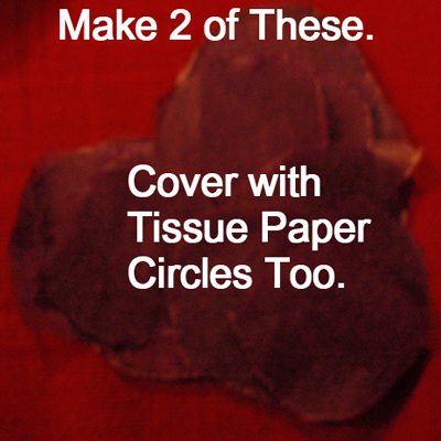 Cover with tissue paper circles too.
