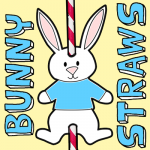 How to Make Easter Bunny Straws