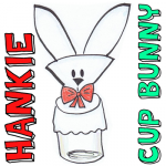 How to Make a Handkerchief Bunny Cup Cover